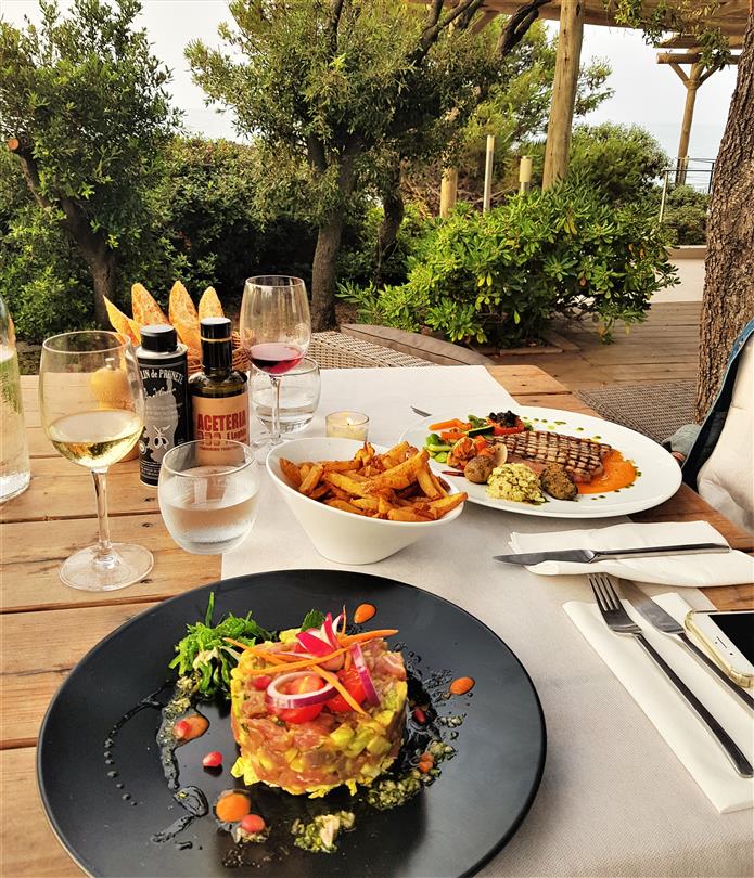 Ristorante corso con vista panoramica sul mare - Domaine de Bagheera