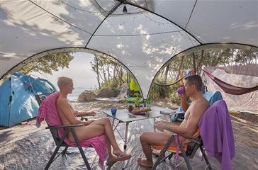 Campeggio naturista in riva al mare 4 stelle Corsica, Linguizzetta - Domaine de Bagheera
